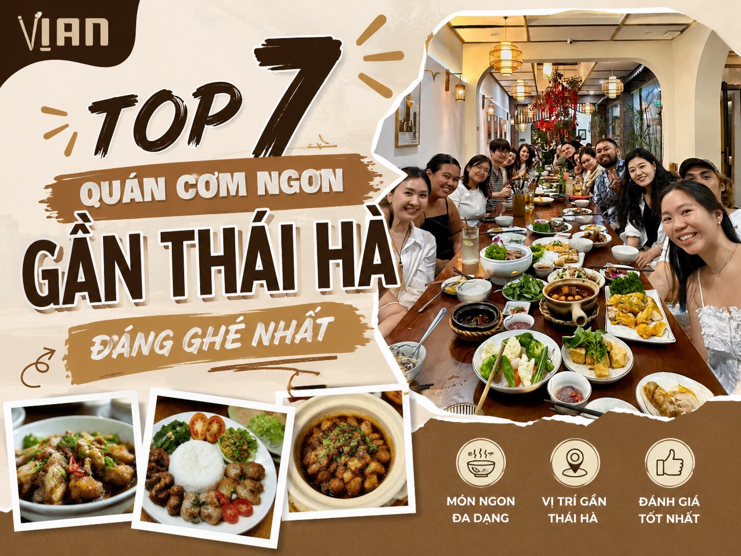 Top 7 Quán Cơm Ngon Gần Thái Hà Đáng Ghé Nhất